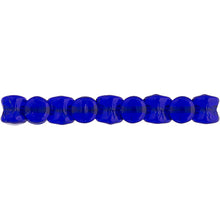 Load image into Gallery viewer, Czech Pellet Beads 4x6mm Blue Transparent Qty:44 Strung *D*