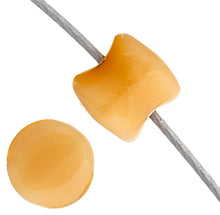 Load image into Gallery viewer, Czech Pellet Beads 4x6mm Ivory Alabaster Opaque Qty:44 Strung *D*