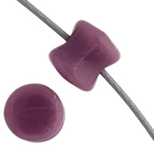 Load image into Gallery viewer, Czech Pellet Beads 4x6mm Mauve Alabaster Opaque Qty:44 Strung