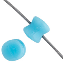 Load image into Gallery viewer, Czech Pellet Beads 4x6mm Light Blue Alabaster Opaque Qty:44 Strung *D*