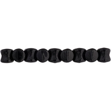 Load image into Gallery viewer, Czech Pellet Beads 4x6mm Jet Black Alabaster Opaque Qty:44 Strung