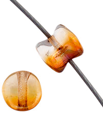 Load image into Gallery viewer, Czech Pellet Beads 4x6mm Crystal Venus Transparent Half-Coat Qty:44 Strung