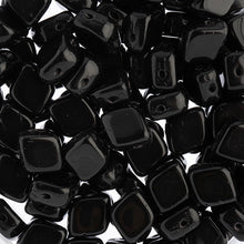 Load image into Gallery viewer, Czech Rhombus Beads 10x8mm Black Qty:20