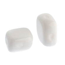 Load image into Gallery viewer, Czech Rhombus Beads 10x8mm Chalk White Qty:20