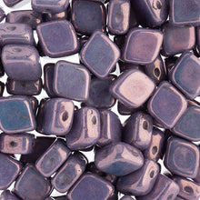 Load image into Gallery viewer, Czech Rhombus Beads 10x8mm Chalk White Vega Qty:20