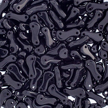 Load image into Gallery viewer, Czech Link Beads 3x10mm Black Qty:50 beads