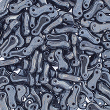 Load image into Gallery viewer, Czech Link Beads 3x10mm Black/Hematite Full Coat Qty:50 beads
