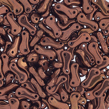 Load image into Gallery viewer, Czech Link Beads 3x10mm Black/Bronze Full Coat Qty:50 beads