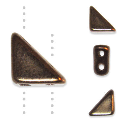 Czech Tango Beads 6mm Dark Bronze Qty:5g