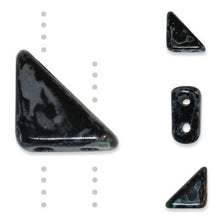 Load image into Gallery viewer, Czech Tango Beads 6mm Jet Silver Picasso Qty:5g