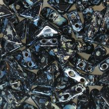 Load image into Gallery viewer, Czech Tango Beads 6mm Jet Silver Picasso Qty:5g