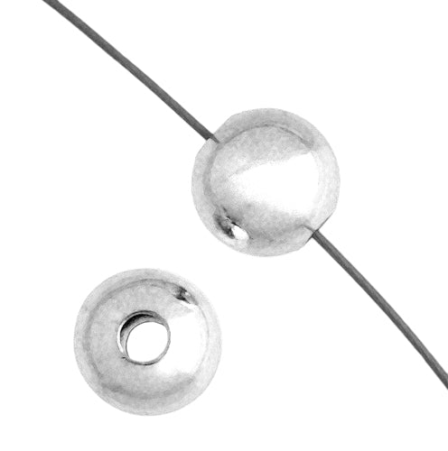 Silver Plated Metal Beads Round 2mm Qty:100