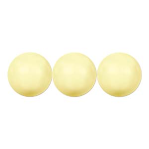 Swarovski #5810 Pearl Rounds 6mm Pastel Yellow Qty:25