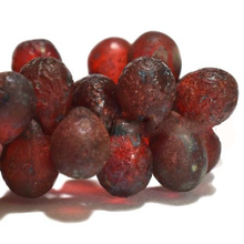 Load image into Gallery viewer, Czech Drop Bead 5x7mm Etched Ruby Red Picasso Qty: 50