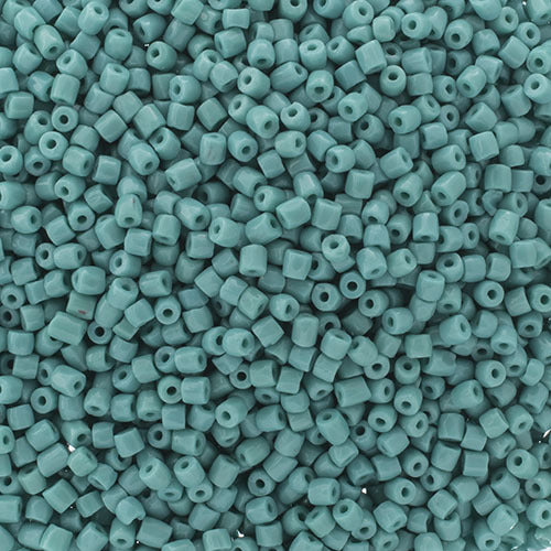 Czech Seed Beads 9/0 3 Cuts Opaque Turquoise Qty: 10g