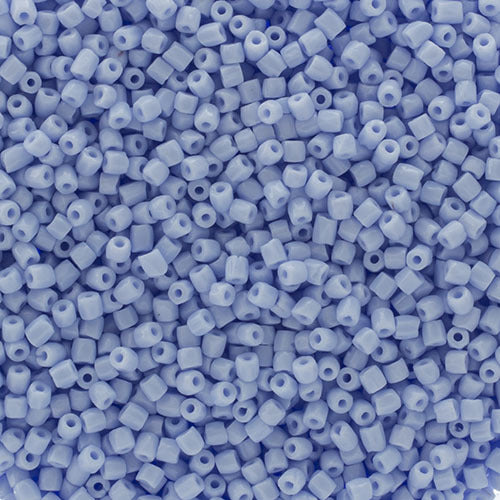 Czech Seed Beads 9/0 3 Cuts Opaque Powder Blue Qty: 10g
