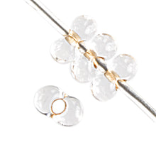 Load image into Gallery viewer, Czech Farfalle Beads Cut 2x4mm Crystal Bronze Lined Qty:10g