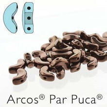 Load image into Gallery viewer, Czech Arcos Beads Par Puca 5x10mm Dark Bronze Qty:25 beads