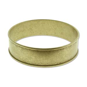 Brass Raw Bangle Round 3/4in with Channel Inside Diameter 66.5mm Qty:1