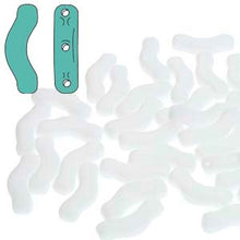 Load image into Gallery viewer, Czech Bridge Beads 3x12mm Chalk