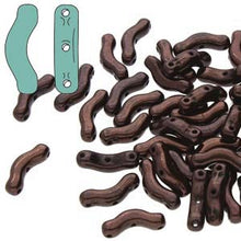 Load image into Gallery viewer, Czech Bridge Beads 3x12mm Dark Bronze
