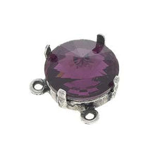 Load image into Gallery viewer, Connector for 12mm Rivoli Antique Silver Plated Qty:1