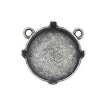 Load image into Gallery viewer, Connector for 14mm Rivoli Antique Silver Plated Qty:1