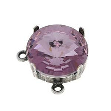 Load image into Gallery viewer, Connector for 14mm Rivoli Antique Silver Plated Qty:1