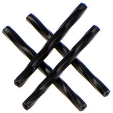 Load image into Gallery viewer, Czech Bugles 30mm Twisted Black Opaque Qty:40