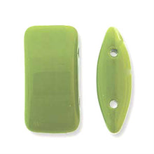 Load image into Gallery viewer, Czech Carrier Beads 9x17mm Wasabi Qty:15 Strung