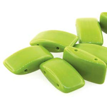 Load image into Gallery viewer, Czech Carrier Beads 9x17mm Wasabi Qty:15 Strung