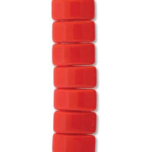 Load image into Gallery viewer, Czech Carrier Beads 9x17mm Red Qty:15 Strung