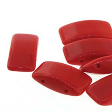 Load image into Gallery viewer, Czech Carrier Beads 9x17mm Red Qty:15 Strung