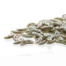 Load image into Gallery viewer, Czech Crescents 3x10mm Opaque Ultra Green Luster Qty:10 grams
