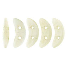 Load image into Gallery viewer, Czech Crescents 3x10mm Opaque Champagne Luster Qty:10 grams