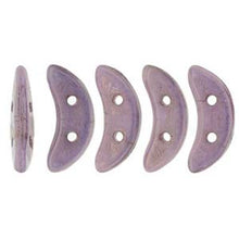 Load image into Gallery viewer, Czech Crescents 3x10mm Opaque Lilac Luster Qty:10 grams
