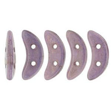 Load image into Gallery viewer, Czech Crescents 3x10mm Opaque Lilac Luster Qty:10 grams
