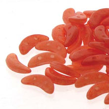 Load image into Gallery viewer, Czech Crescents 3x10mm Peach Echo Opaque Qty:10 grams