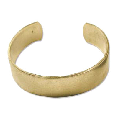 Brass Bracelet Cuff Blank .75in Wide Qty:1