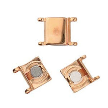 Load image into Gallery viewer, Delica 11/0 Magnetic Clasp 'Axos ii' Rose Gold Plated Qty: 1