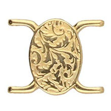 Load image into Gallery viewer, Delica 11/0 Connector 'Vouves' 24K Gold Plated Qty: 1