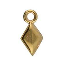 Load image into Gallery viewer, GemDuo Bead Ending 'Sykia' 24K Gold Plated Qty: 1