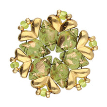 Load image into Gallery viewer, GemDuo Side Bead 'Mitakas' 24K Gold Plated Qty: 1