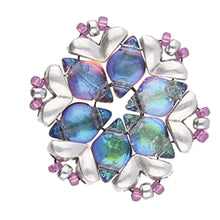 Load image into Gallery viewer, GemDuo Side Bead 'Mitakas' Antique Silver Plated Qty: 1