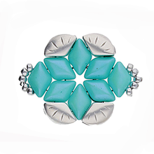 Load image into Gallery viewer, GemDuo Side Bead 'Polonia' Antique Silver Plated Qty: 1