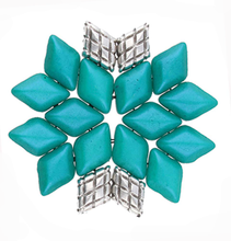 Load image into Gallery viewer, GemDuo Bead Substitute 'Plaka' Antique Silver Plated Qty: 1