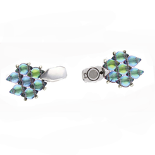 Load image into Gallery viewer, GemDuo Magnetic Clasp 'Ralaki' Antique Silver Plated Qty: 1