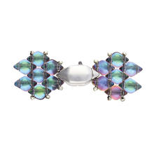 Load image into Gallery viewer, GemDuo Magnetic Clasp 'Ralaki' Antique Silver Plated Qty: 1