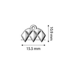 Load image into Gallery viewer, GemDuo Bead Ending 'Kalamos III' Rose Gold Plated Qty: 1