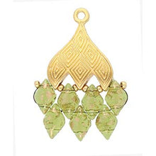 Load image into Gallery viewer, GemDuo Bead Ending 'Tourlos III' 24K Gold Plated Qty: 1